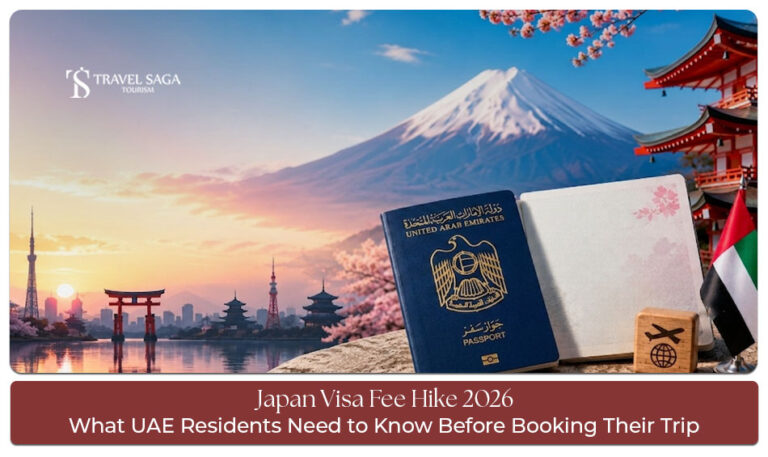 Japan visa fee changes in 2026 with passport, visa application, and travel documents