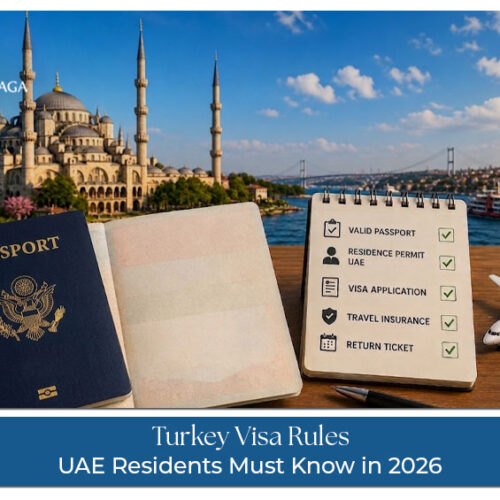 Turkey visa application for UAE residents with passport, travel documents, and visa requirements