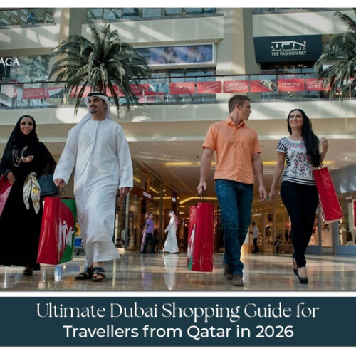 Dubai shopping guide for travellers from Qatar featuring luxury malls, traditional souks, and popular shopping destinations