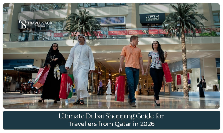 Dubai shopping guide for travellers from Qatar featuring luxury malls, traditional souks, and popular shopping destinations