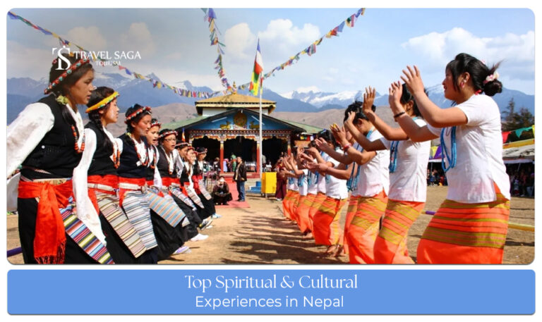 Spiritual and cultural experiences in Nepal featuring temples, monasteries, heritage sites, and festivals