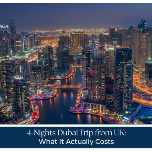 UK travellers exploring Burj Khalifa, Dubai Marina, and the desert during a 4-night Dubai holiday