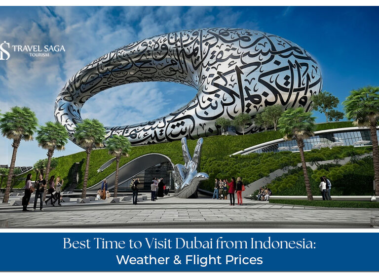 Indonesian travellers enjoying Dubai attractions during the best travel season