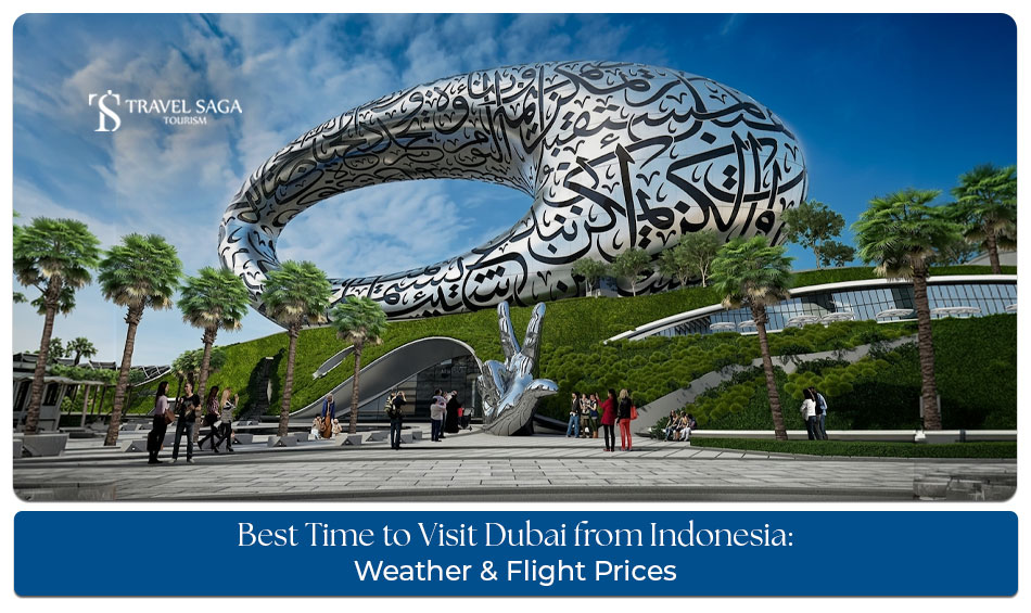 Indonesian travellers enjoying Dubai attractions during the best travel season