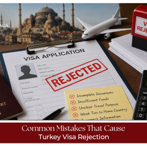 Applicant reviewing Turkey visa documents to avoid common rejection mistakes