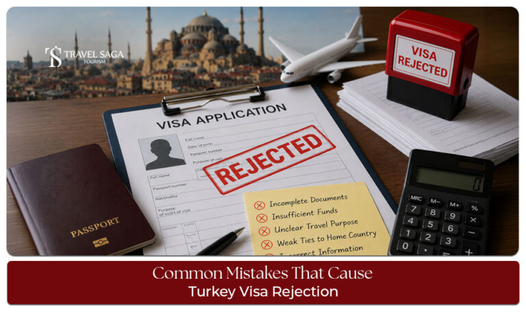 Applicant reviewing Turkey visa documents to avoid common rejection mistakes