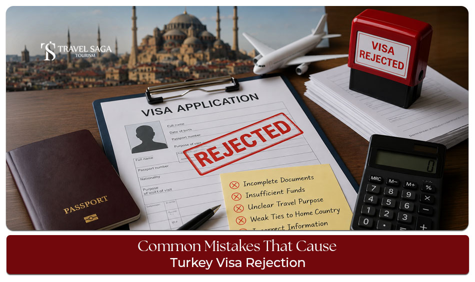 Applicant reviewing Turkey visa documents to avoid common rejection mistakes
