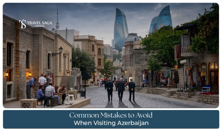 Traveller exploring Azerbaijan while following local customs, travel rules, and cultural etiquette