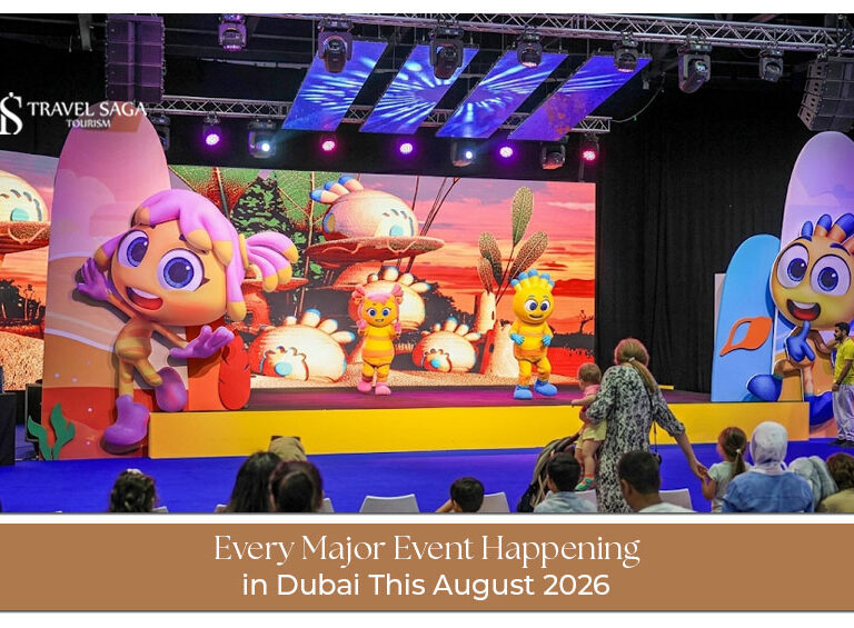 Dubai events in August 2026 with concerts, festivals, and family fun