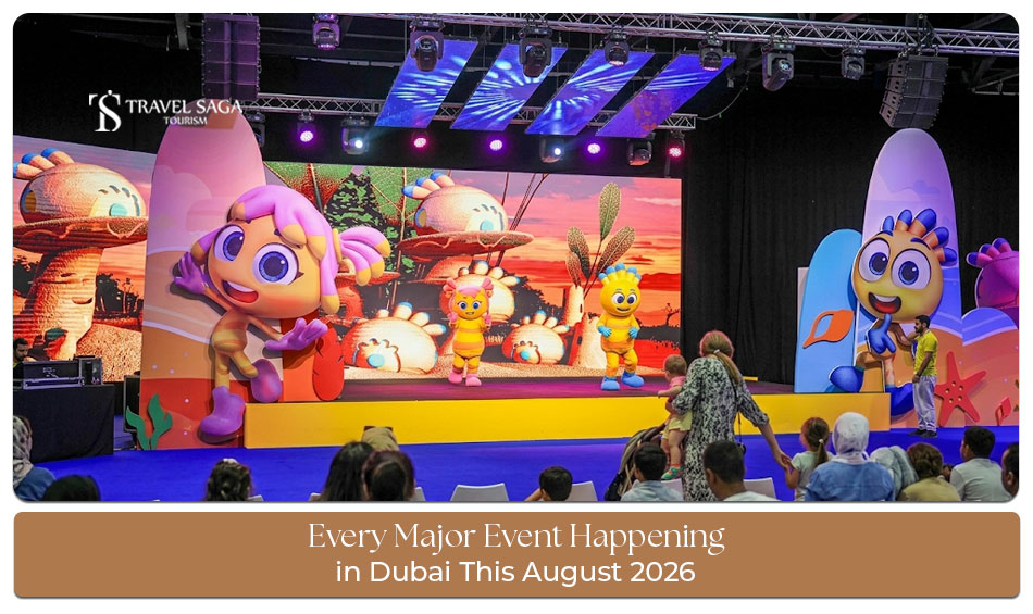 Dubai events in August 2026 with concerts, festivals, and family fun