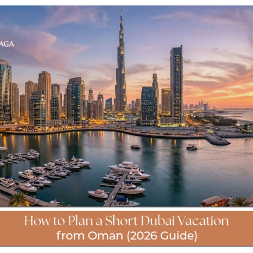 Oman travellers enjoying Dubai attractions during a holiday vacation