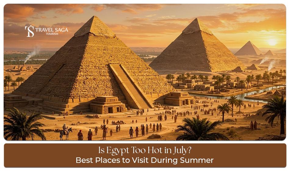 Travellers enjoying beaches, mountains, and scenic landscapes at popular July summer destinations