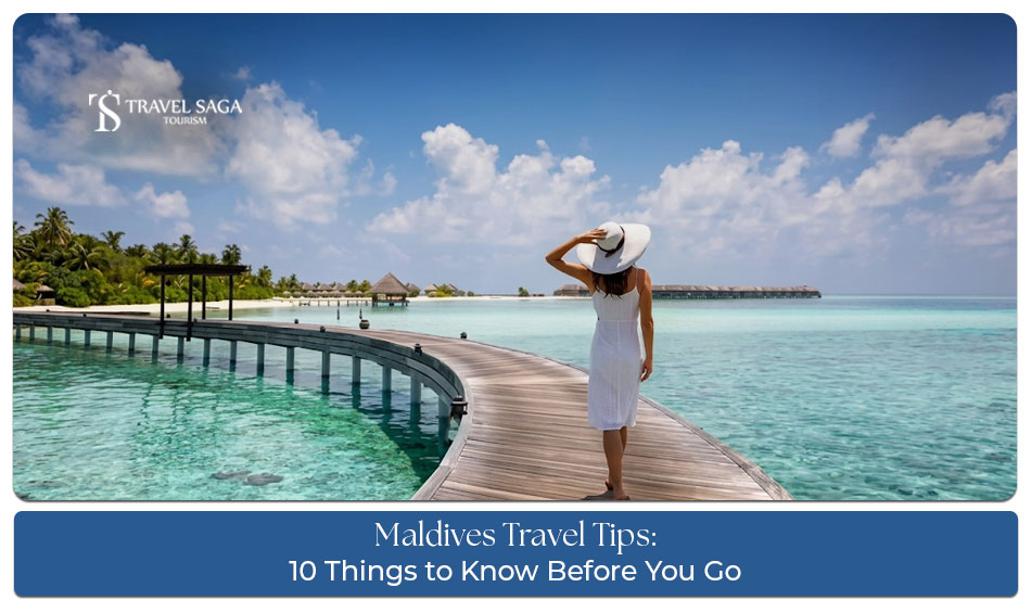 Couple enjoying a tropical beach in the Maldives while following essential travel tips for a smooth and memorable holiday.