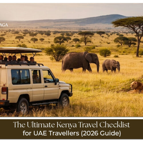 UAE traveller preparing passport, visa, and documents for a Kenya trip