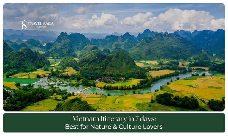Travellers exploring Vietnam’s top attractions during a 7-day itinerary