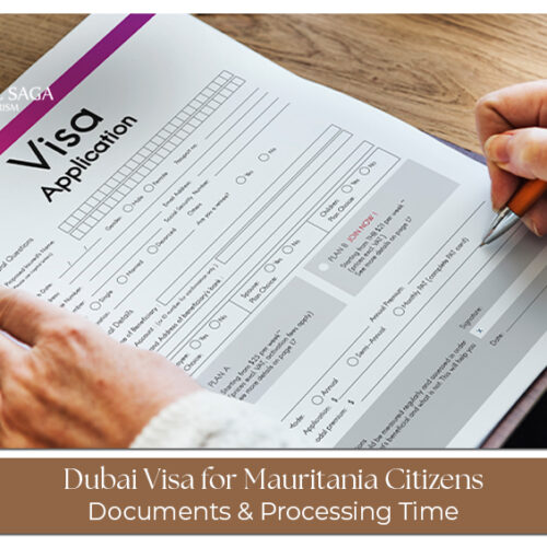 Mauritania citizen applying for Dubai visa with passport and travel documents