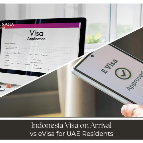 Indonesia Visa on Arrival vs eVisa for UAE Residents comparing visa options, requirements, and travel convenience