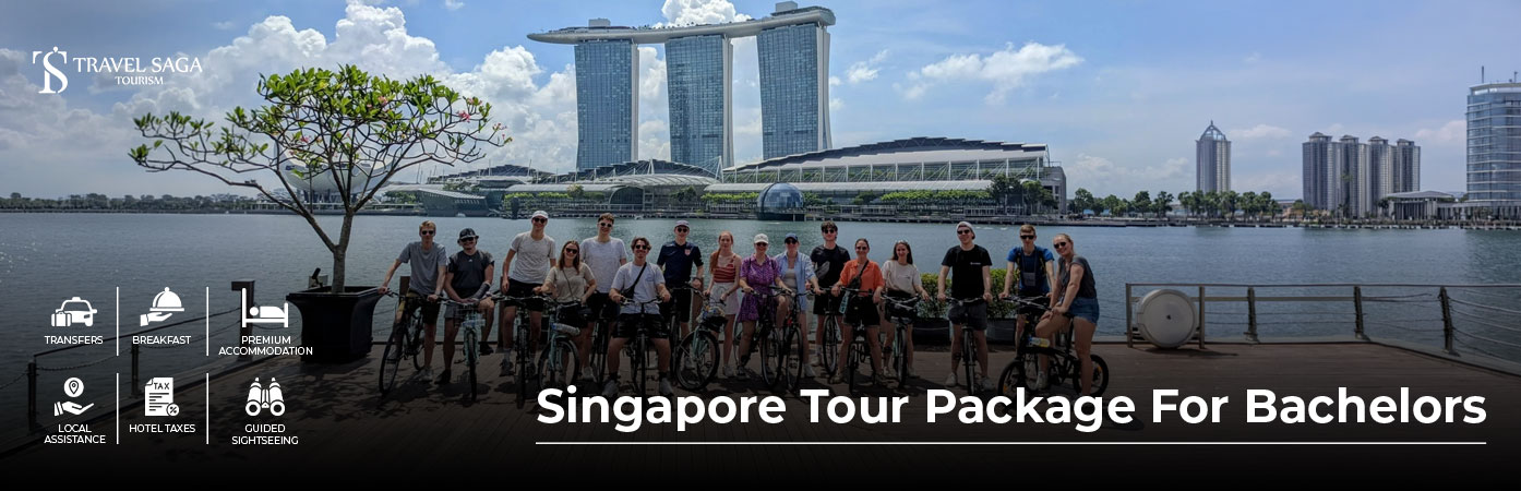 Singapore Tour Package for Bachelors – Friends exploring Singapore's top attractions.