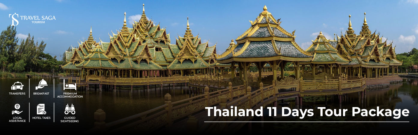 Thailand 11 days tour package covering Bangkok, Pattaya, Phuket, Krabi, temples, islands, and popular attractions.