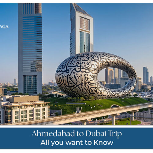 Ahmedabad to Dubai trip with flight and travel planning.