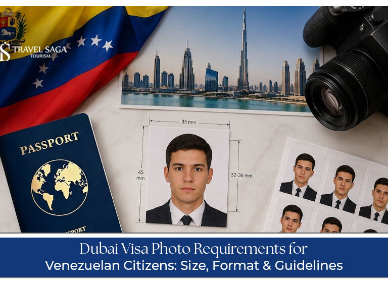 Dubai visa photo requirements for Venezuelan citizens.