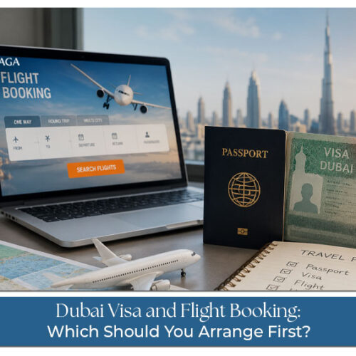 Dubai visa and flight booking planning for travellers.