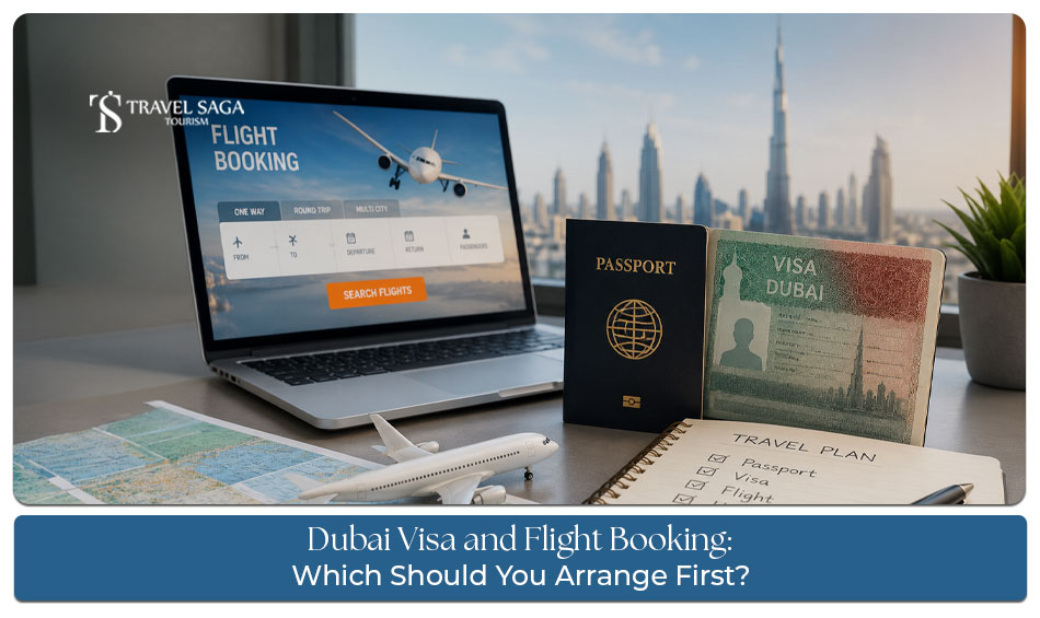 Dubai visa and flight booking planning for travellers.