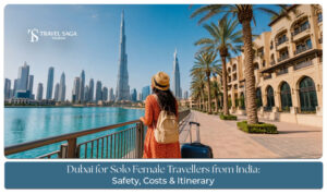 Solo female traveller from India exploring Dubai attractions.