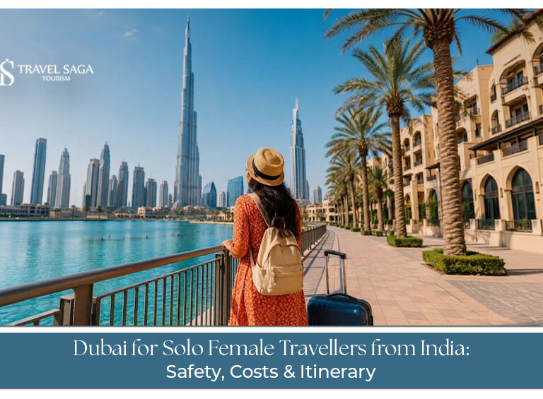 Solo female traveller from India exploring Dubai attractions.