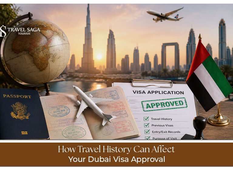 Guide explaining how travel history can influence Dubai visa approval, including previous trips, immigration records, and supporting documents.
