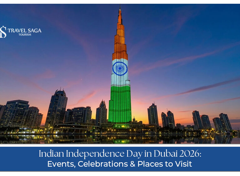 Indian Independence Day celebrations in Dubai 2026 with Indian flags.