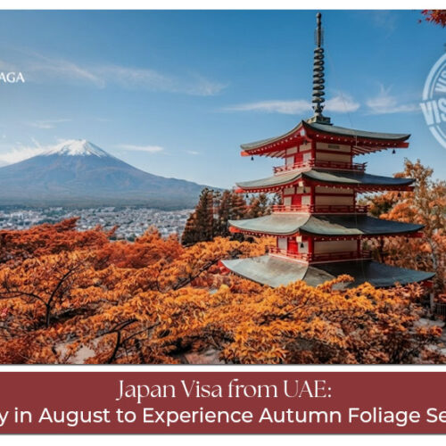 Traveler from the UAE preparing documents to apply for a Japan visa in August.