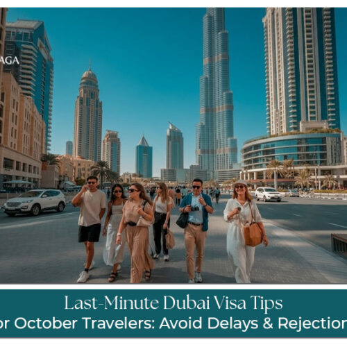 A traveller checking Dubai visa documents and application details before travelling to Dubai in October.