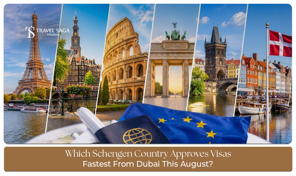 Traveller preparing Schengen visa documents while checking the fastest Schengen countries for visa approval from Dubai.