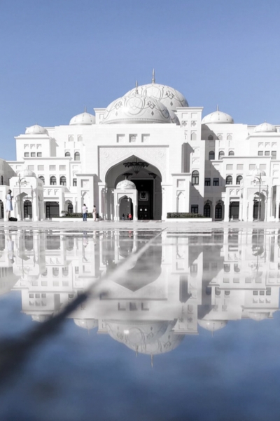 Qasr Al Watan Presidential Palace Abu Dhabi reflection pool