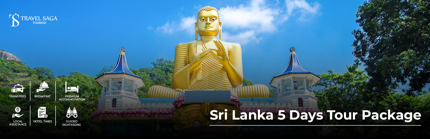Tourists enjoying Sri Lanka’s scenic attractions on a 5-days trip.