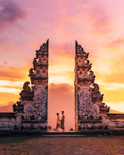 Bali Gates of Heaven Photoshoot in Evening