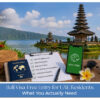 Bali visa-free entry information for UAE residents travelling to Indonesia.
