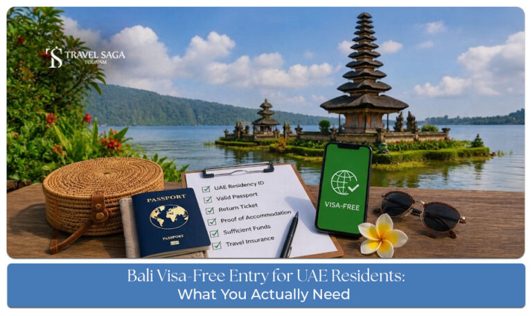 Bali visa-free entry information for UAE residents travelling to Indonesia.