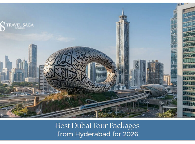 Travellers from Hyderabad exploring Dubai attractions and experiences during a 2026 holiday.