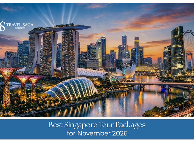 Travellers exploring Singapore’s iconic skyline and attractions during a November holiday.