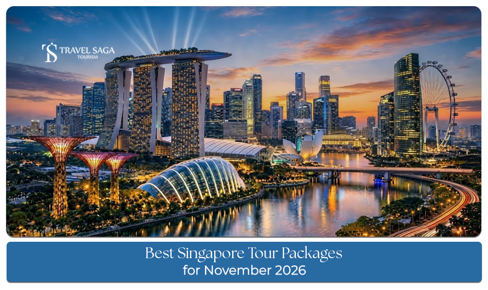 Travellers exploring Singapore’s iconic skyline and attractions during a November holiday.