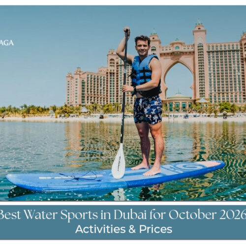 Travellers enjoying exciting water sports along Dubai's coastline in October.