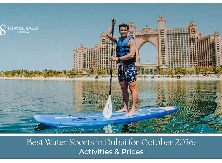 Travellers enjoying exciting water sports along Dubai's coastline in October.