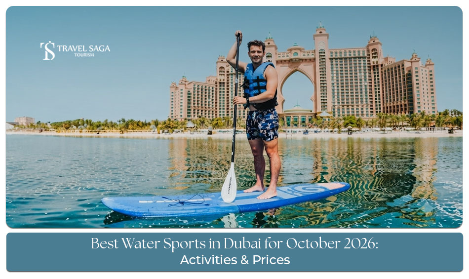 Travellers enjoying exciting water sports along Dubai's coastline in October.