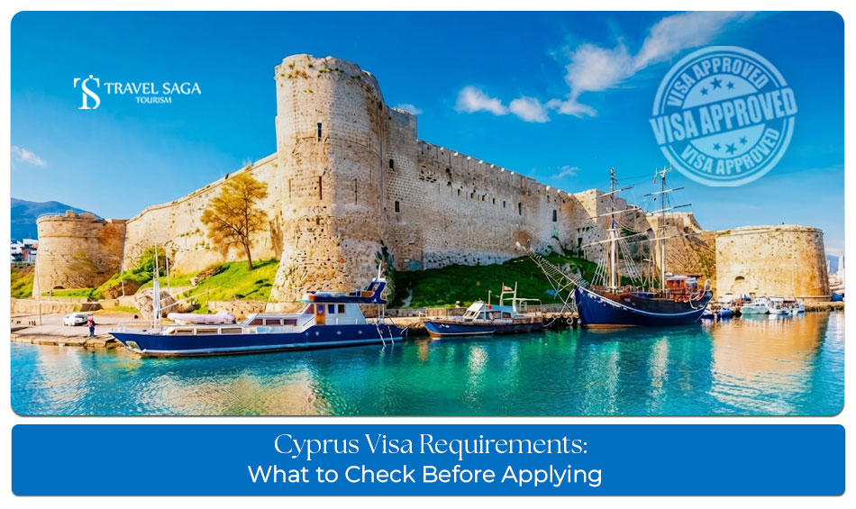 Traveller preparing essential documents for a Cyprus visa application.