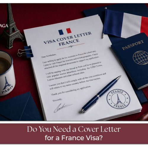 Cover letter for a France visa application.