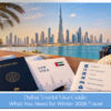 Travellers preparing documents and planning their Dubai holiday visa application.