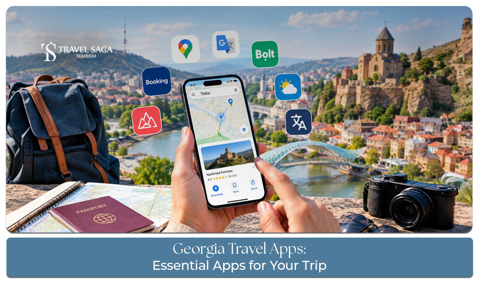 Essential Georgia travel apps for tourists.