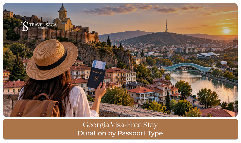 Georgia visa-free stay duration for eligible travelers.